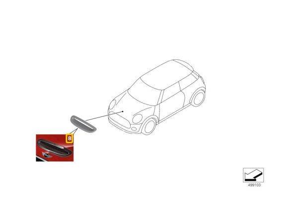 1x Nowa Oryginalna Osłona Wlotu Powietrza Carbon MINI Cooper S F56 F55 Clubman F54 Cabrio F57 51142353345