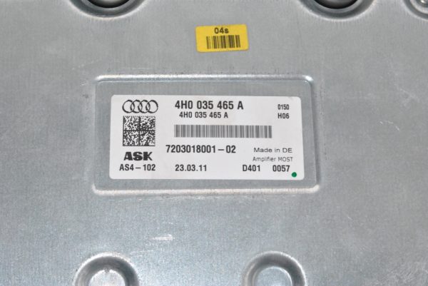 Nowy Oryginalny Wzmacniacz Bang & Olufsen B&O Amplifier 4H0035465A Audi A6 S6 A7 S7 A8 D4 4H