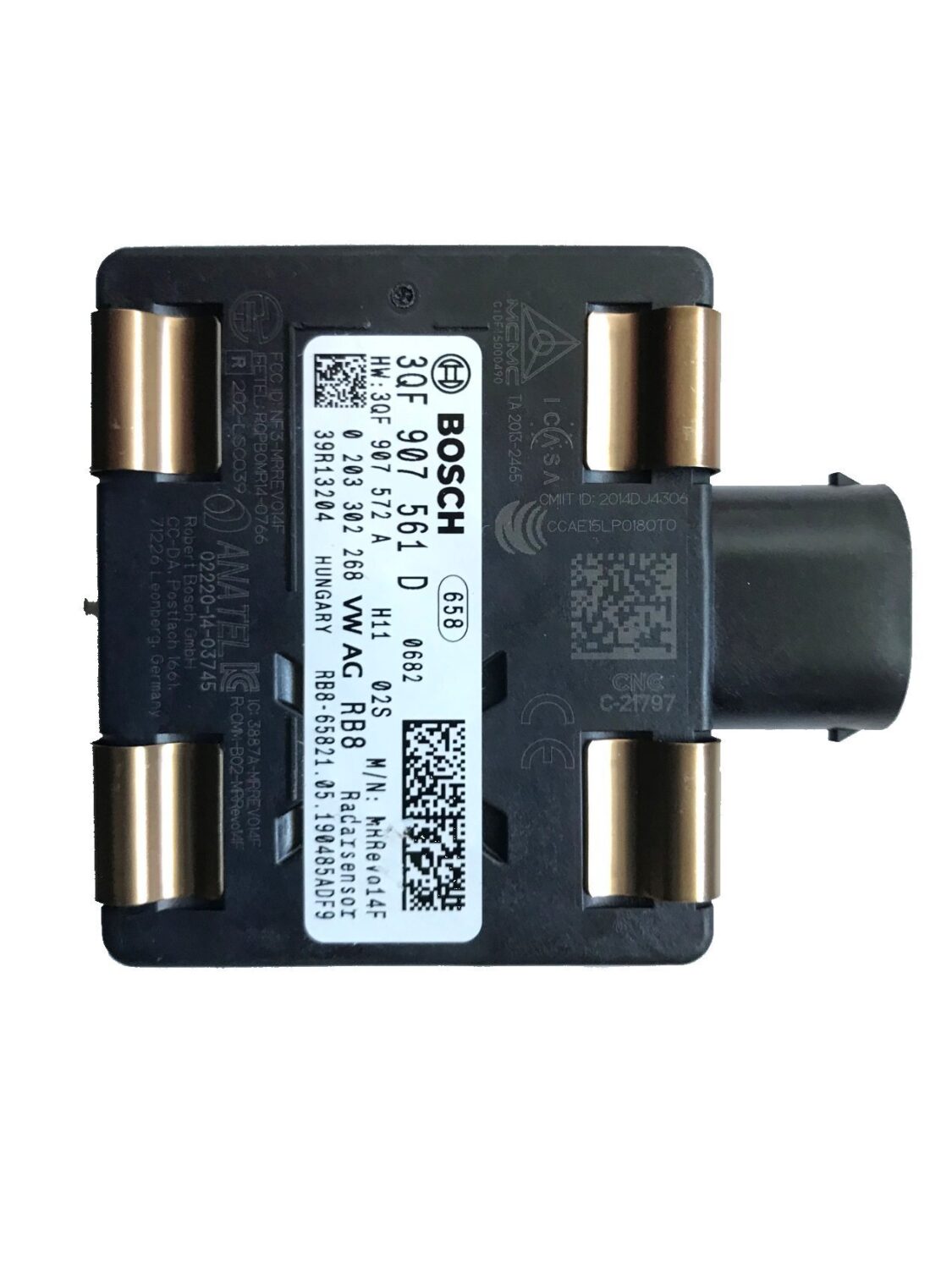 NEW OE RADAR ACC DISTRONIC DISTANCE SENSOR VW GOLF VII , E-GOLF , ARTEON , ATLAS , JETTA AUDI E-TRON GT SKODA OCTAVIA 3QF907561D NEW OE RADAR ACC DISTRONIC DISTANCE SENSOR VW GOLF VII , E-GOLF , ARTEON , ATLAS , JETTA AUDI E-TRON GT SKODA OCTAVIA 3QF907561D - Image 2