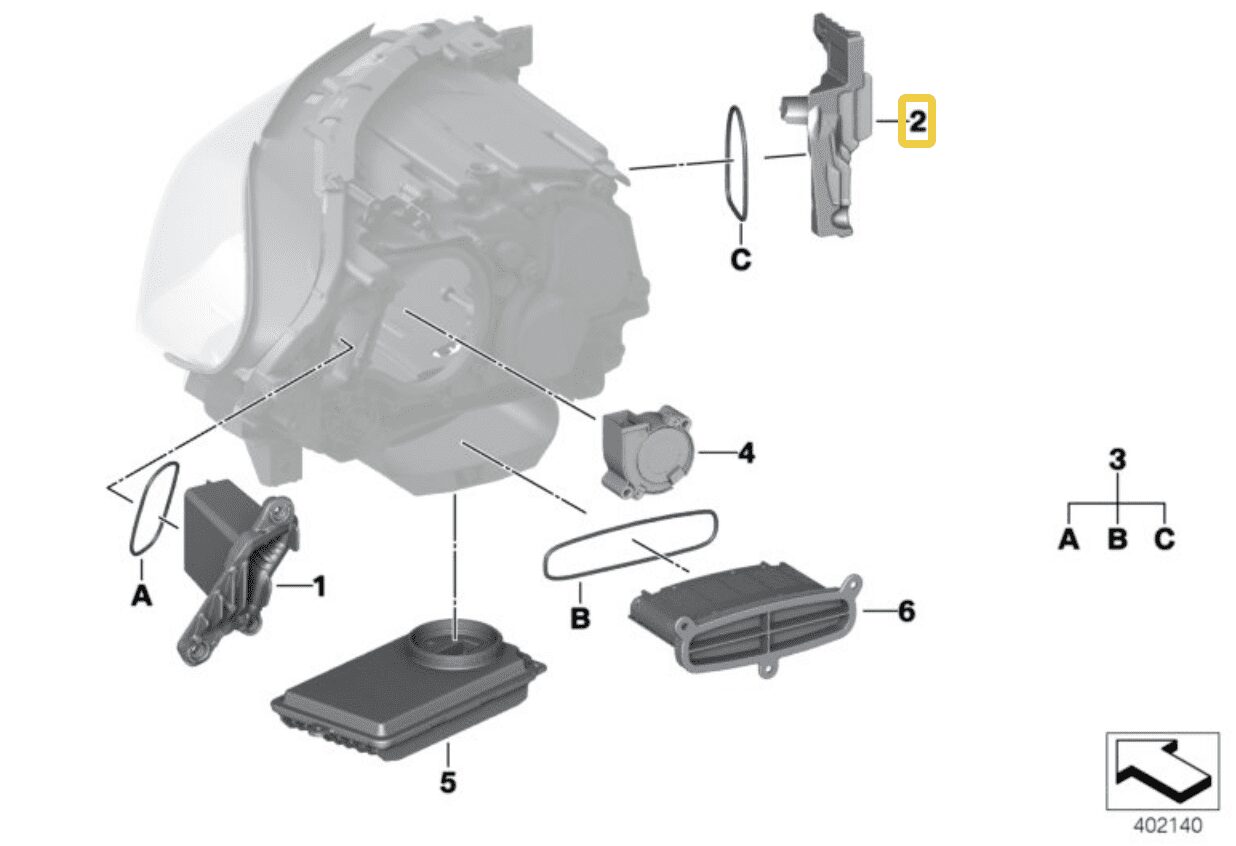 NOWY OE MODUŁ LED ŚWIATŁA SKRĘTU ADAPTIVE BMW 5 F10 F11 F07 GT LCI 63117352477 , 7352477 NOWY OE MODUŁ LED ŚWIATŁA SKRĘTU ADAPTIVE BMW 5 F10 F11 F07 GT LCI 63117352477 , 7352477 - obrazek 3