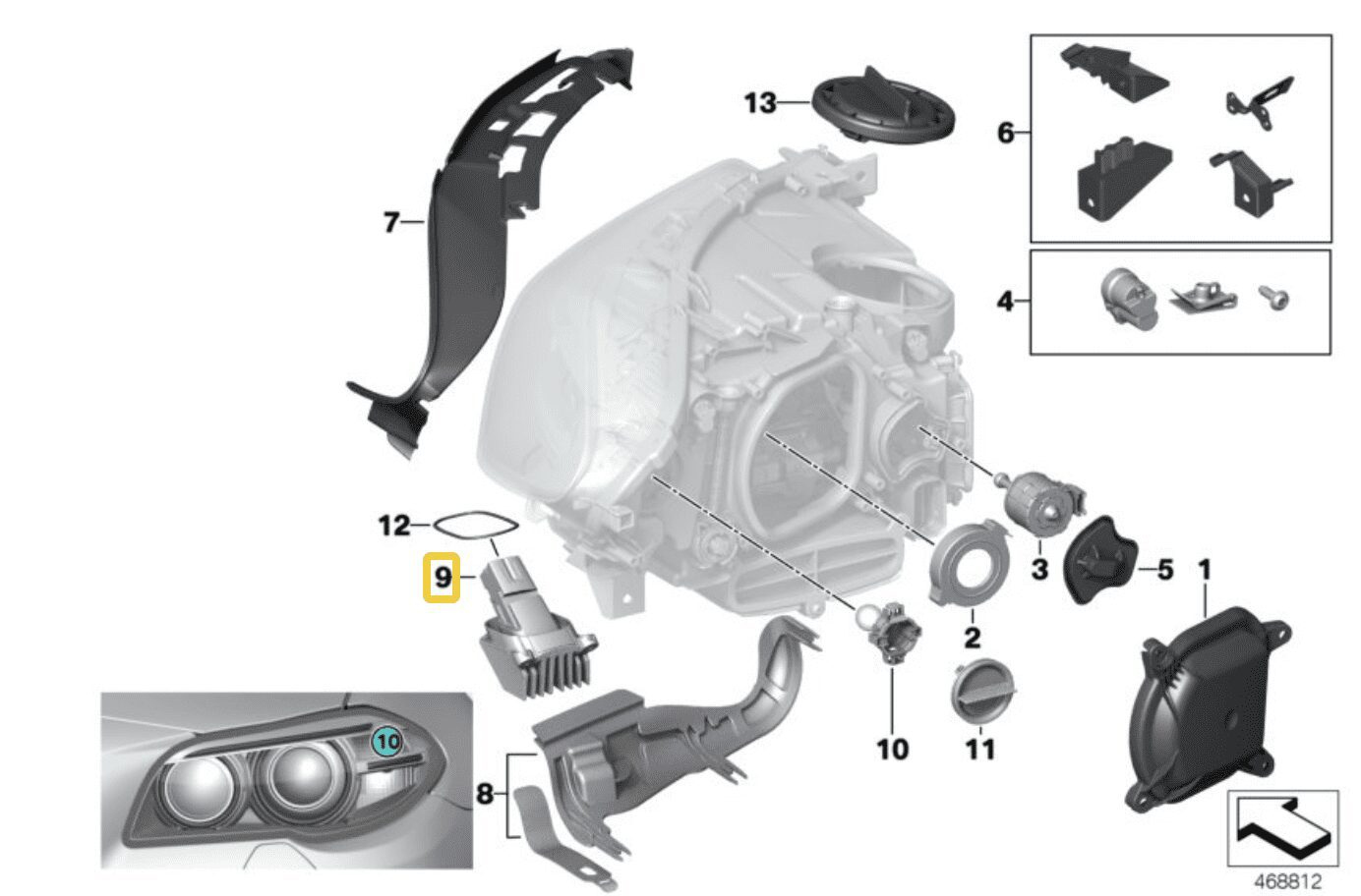 NOWY MODUŁ LED JEŻ RINGI ŚWIATŁO DZIENNE BMW 5 F10 F11 LIFT 7343876 63117343876 NOWY MODUŁ LED JEŻ RINGI ŚWIATŁO DZIENNE BMW 5 F10 F11 LIFT 7343876 63117343876 - obrazek 3
