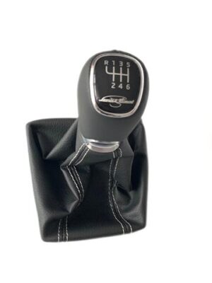 NOWA OE GAŁKA ZMIANY BEIGÓW CZARNA SKÓRA LAURIN & KLEMENT SKODA OCTAVIA III 5E0711141