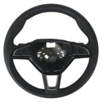 NEW OEM DSG STEERING WHEEL BLACK LEATHER MULTIFUNCTION SKODA SUPERB FABIA III OCTAVIA III KODIAQ 3V0419091S