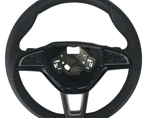 NOWA OEM KIEROWNICA DSG CZARNA SKÓRA WIELOFUKCYJNA SKODA SUPERB FABIA III OCTAVIA III KODIAQ 3V0419091S