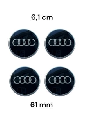 4X NEW GENUINE WHEEL HUB CAP COVERS 61 mm AUDI A1 A3 A4 A5 A6 A7 A8 Q2 Q4 Q5 Q7 Q8 R8 TT E-TRON 81A601170