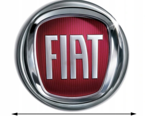 NOUVEAU BADGE ORIGINAL EMBLÈME LOGO BADGE 85MM FIAT PANDA PUNTO EVO