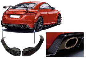 2X NOWE ORYGINALNY CARBON  SPOILER NAKŁADKI  AUDI TT SPORT 8S0088541 8S0088542