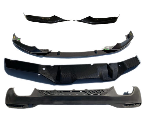 NOWY OE CARBON KOMPLETNY ZESTAW NAKŁADKA NA ZDERZAK DYFUZOR SPOILER TYLNY + PRZEDNI BMW 5 G30 51112414135