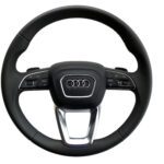 NUOVO VOLANTE IN PELLE NERA RISCALDATO OE CON AIRBAG AUDI A4 S4 Q5 Q7 4M0419091B