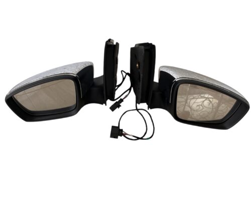 2X NEW OE MIRRORS MIRROR COMPLETE CHROME VW UP SEAT MII SKODA CITYGO 2011- 1S1857502AM 1S1857502AM