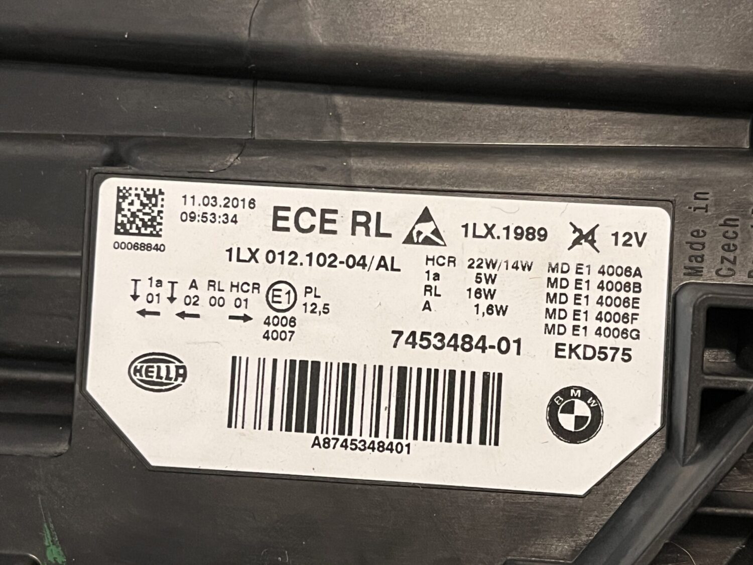 2X NOWE OE REFLEKTORY LAMPY LED BMW 3 F30 F31 M3 7453483-01 , 7453484 2X NOWE OE REFLEKTORY LAMPY LED BMW 3 F30 F31 M3 7453483-01 , 7453484 - obrazek 7