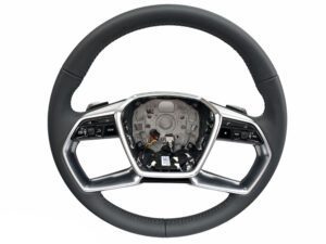 NUOVO VOLANTE ORIGINALE RISCALDATO DSG PELLE NERA MULTIFUNZIONE AUDI A8 A6 A7 Q7 Q8 E-TRON 4N0419508 4KE419091A