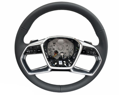 NOUVEAU VOLANT DSG CHAUFFANT ORIGINAL CUIR MULTIFONCTION NOIR AUDI A8 A6 A7 Q7 Q8 E-TRON 4N0419508 4KE419091A