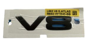 NUOVO BADGE ORIGINALE ISCRIZIONE V8 LAND ROVER DEFENDER L663 2020 M8B2-001B40-BB