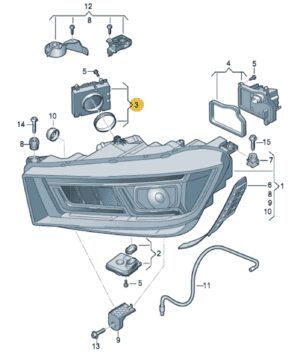 CONVERTITORE MODULO LED AUDI A5 S5 RS5 A3 S3 Q5 Q7 7PP941592CB