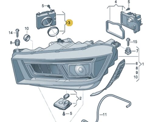 MODUŁ LED STEROWNIK PRZETWORNICA AUDI A5 S5 RS5 A3 S3 Q5 Q7 7PP941592CB