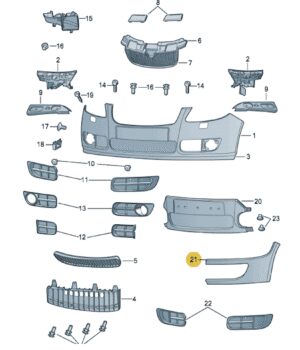ORYGINAŁ ATRAPA PLASTIK ZDERZAKA LISTWA LEWA SKODA FABIA ROOMSTER 5J0807245