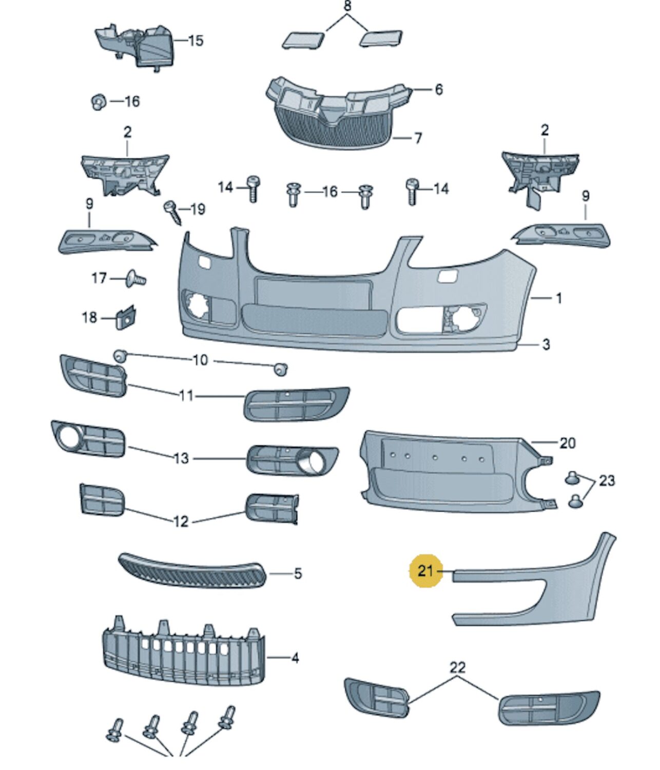 ORYGINAŁ ATRAPA PLASTIK ZDERZAKA LISTWA LEWA SKODA FABIA ROOMSTER 5J0807245 ORYGINAŁ ATRAPA PLASTIK ZDERZAKA LISTWA LEWA SKODA FABIA ROOMSTER 5J0807245
